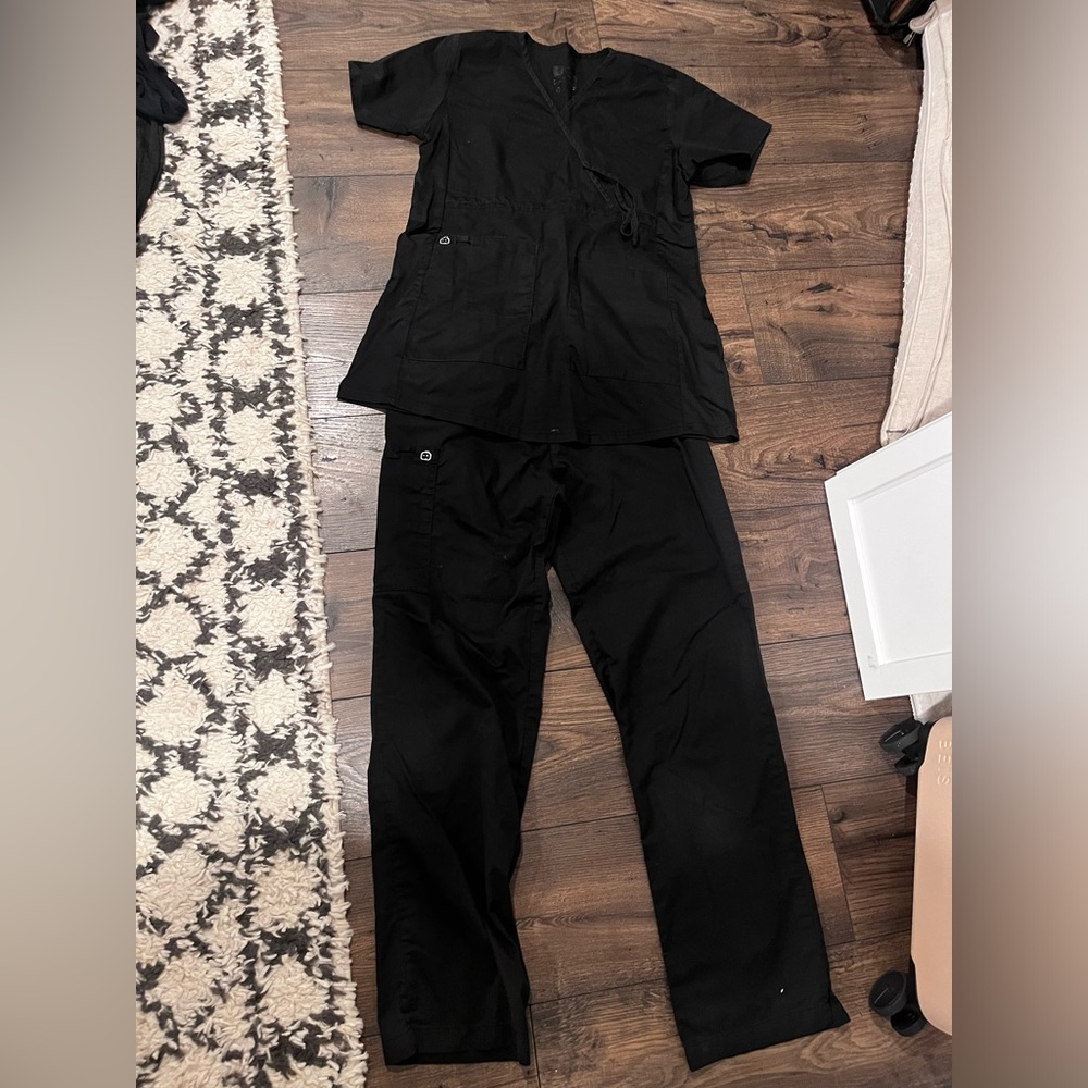 Black Maternity Scrub Set- Size Small